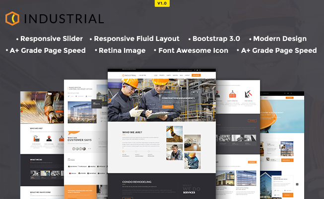 Industrial HTML5 Template