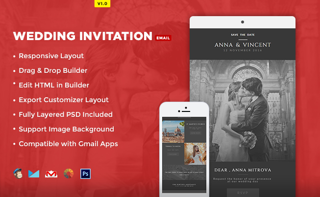 Wedding Invitation Email Template