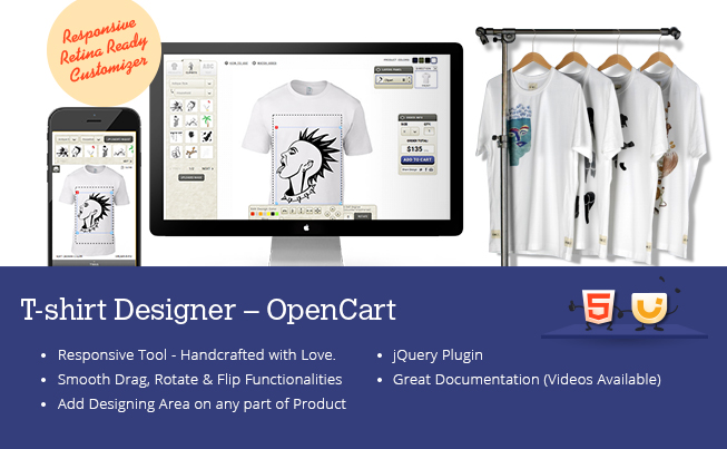 OpenCart T-Shirt Designer